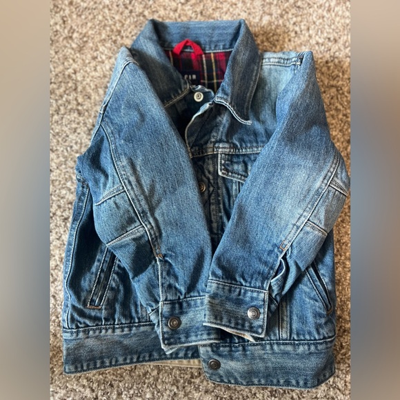 Vintage 1980’s GAP Kids Denim Jacket With Flannel Lining Size XS (4) - Picture 11 of 16